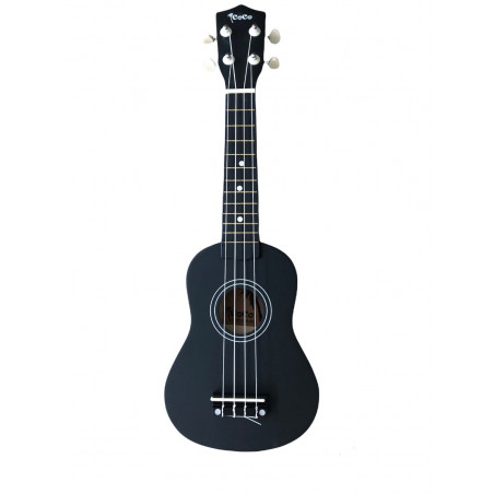 Ukelele - Soprano - Coco - Negro Con Funda