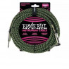 Cable de Instrumento - Ernie Ball - Tela - Plug-plug - 6 Metros