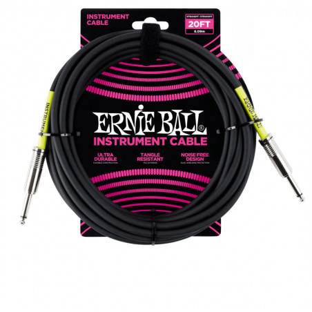 Cable de Instrumento - Ernie Ball - Plug-Plug - 6 Metros