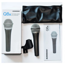 Microfono Dinamico - Samson - Q-8x Profesional - Con Estuche Y Pipeta
