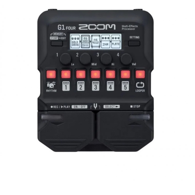 Pedalera Zoom - G1 Four - Guitarra