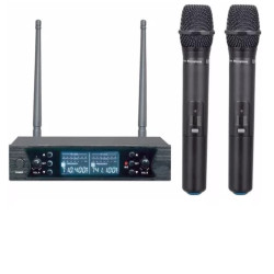 Microfono Inalambrico Uhf Doble De...