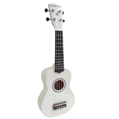 Ukelele Soprano Santa Cruz - Blanco