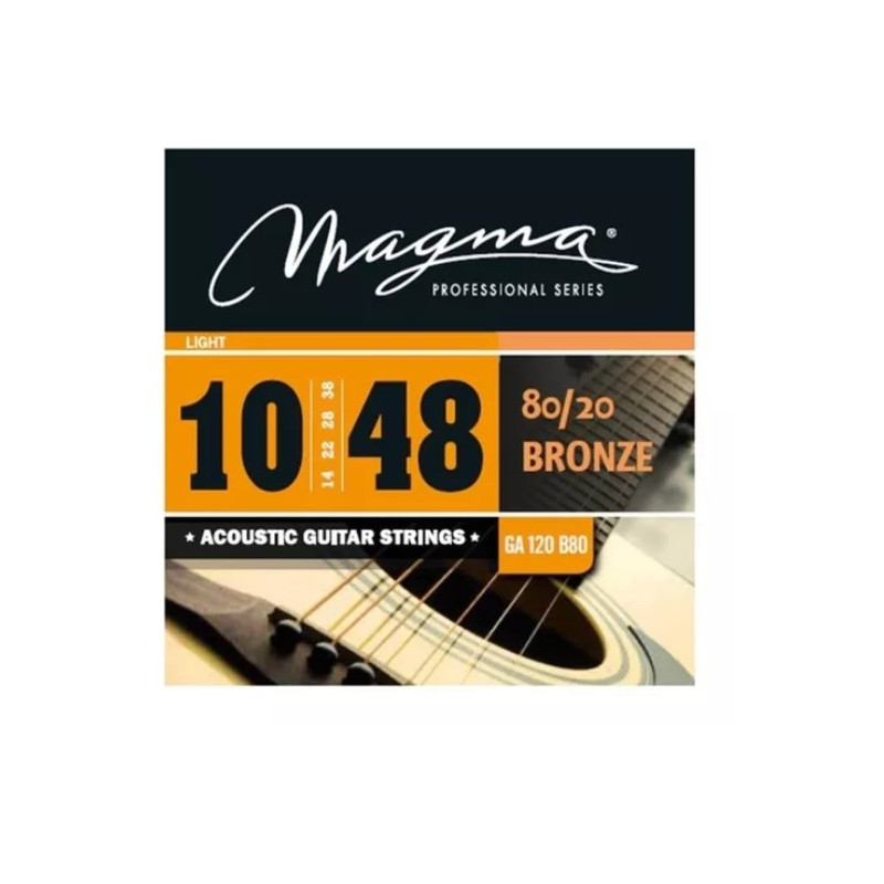 Encordado Para Guitarra  Acustica - Magma - 10-48 - Bronze 80/20