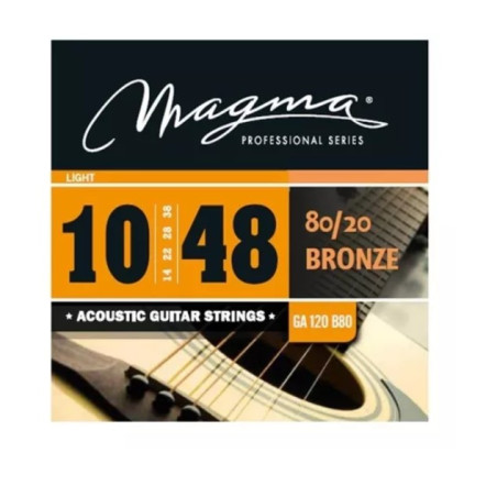 Encordado Para Guitarra  Acustica - Magma - 10-48 - Bronze 80/20