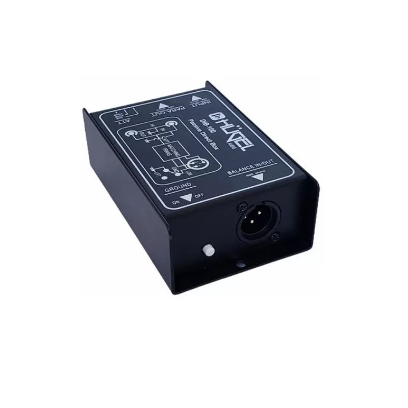 Caja Directa Pasiva Hügel Plug Xlr Simple Dib-100