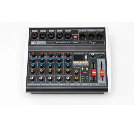 Mixer Potenciada Parquer - 5ch - Usb-Bluetooth