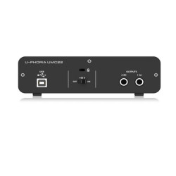 Placa de Audio Externa - Behringer - Umc-22  2x2 Audio Usb