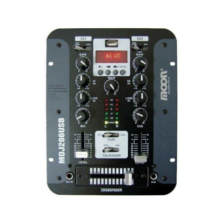 Mixer DJ - Moon - Mdj-206 Usb/BL - (2 canales - 4 entradas)