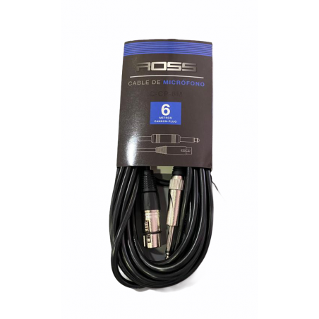 Cable de Microfono Ross - Canon-Plug - 6 Metros