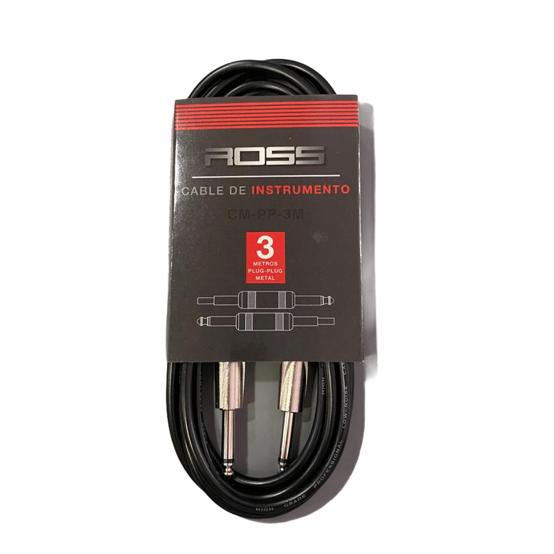 Cable de Instrumento Ross - Plug-Plug - 3 metros