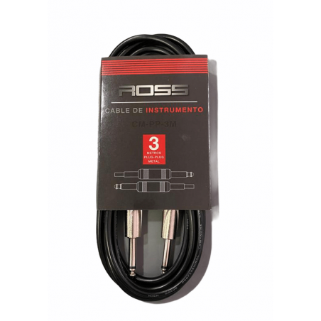 Cable de Instrumento Ross - Plug-Plug - 3 metros