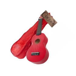 Ukelele Soprano Cocoon - Rojo - Con Funda