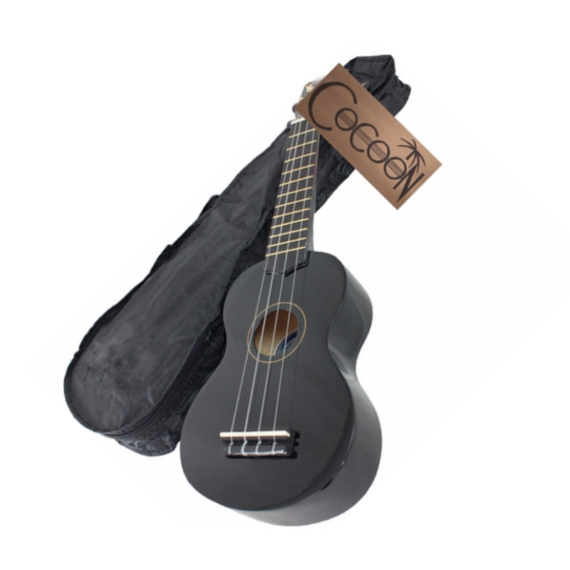 Ukelele Soprano Cocoon - Negro - Con Funda