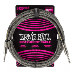 copy of Cable de Instrumento - Ernie Ball - Tela - Plug-plug - 3 Metros