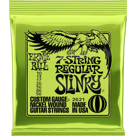 Encordado Para Guitarra Electica 7 Cuerdas  - Ernie ball 10-56