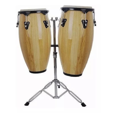 Tumbadora Thunder Conga 11 + 12 Pulgadas Con Soporte