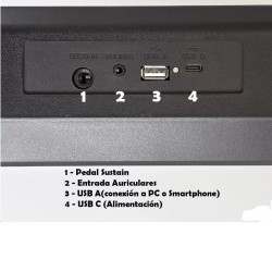 Teclado Parquer - K196 - 5 Octavas