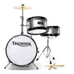 Bateria Para Niño Thunder Jbj1044 Color Silver