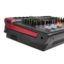 Mixer Potenciada Hugel 8 Canales Fx Bt