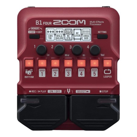 Pedalera de Efectos - Zoom - B1Four - Para Bajo