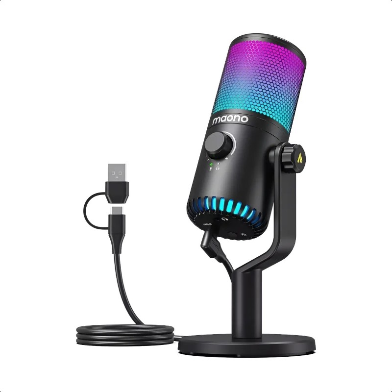 Micrófono condensador Maono Dm30 Rgb