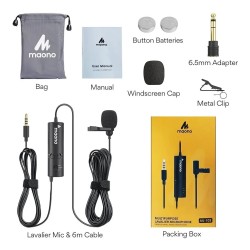 Microfono Lavalier Condenser Maono Au-103 Smartphone Camara