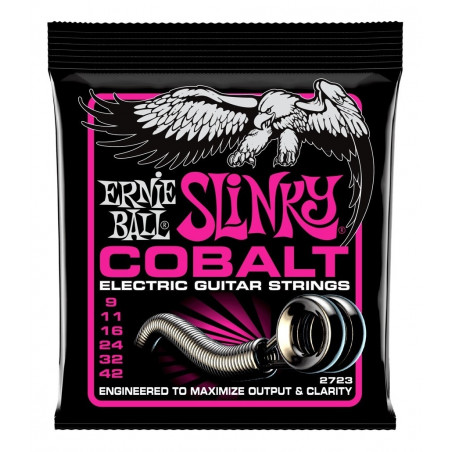 Encordado Para Guitarra Electrica - Ernie Ball - Slinky Cobalt - 09-42