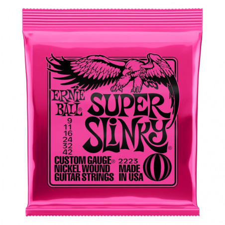 Encordado Para Guitarra Electica -Ernie Ball - Super Slinky - 9-46